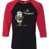 Ze Pressure of Making French Press Coffee Black Red Raglan T shirts