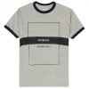 Anywhere Grey Black RingerT shirts