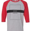 Anywhere Grey Red Raglan T shirts