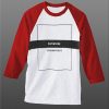 Anywhere White Red Raglan T shirts