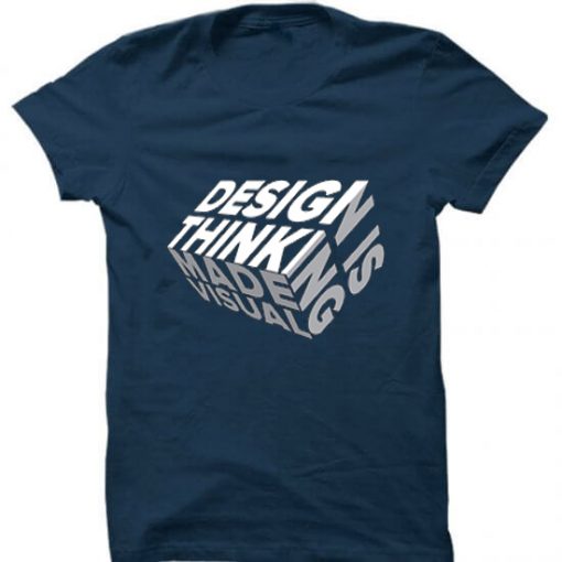 Design is Thinkning Made Visual Blue Navy T shirts