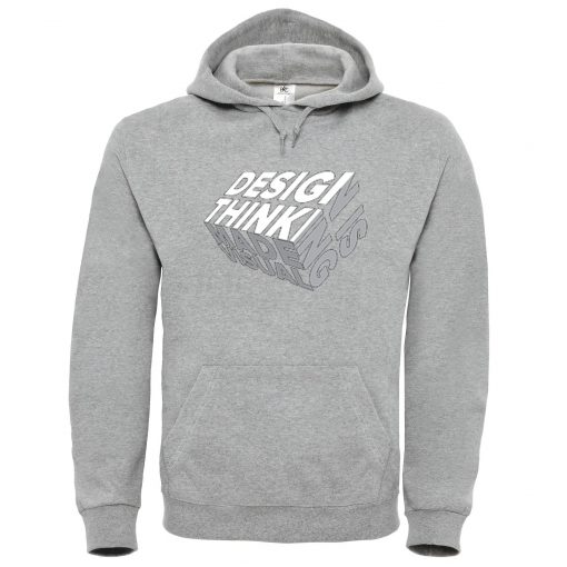 Design is Thinkning Made Visual Grey Hoodie