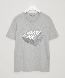 Design is Thinkning Made Visual Grey T shirts