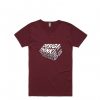 Design is Thinkning Made Visual Maroon T shirts