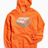 Design is Thinkning Made Visual Orange Hoodie