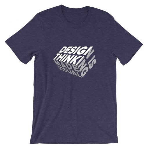 Design is Thinkning Made Visual Purple T shirts