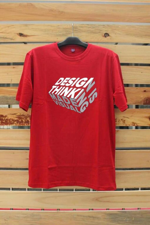 Design is Thinkning Made Visual Red T shirts