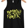 Explosive Power Black Tank Top