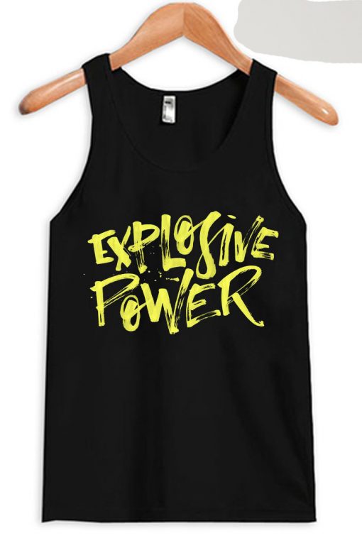 Explosive Power Black Tank Top