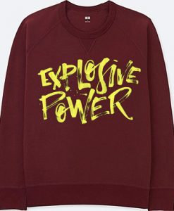 Explosive Power Maroon Sweatshirts