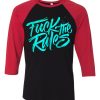 Fuck The Rules Black Red Raglan T shirts