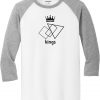 The Kings White Grey Raglan T shirts