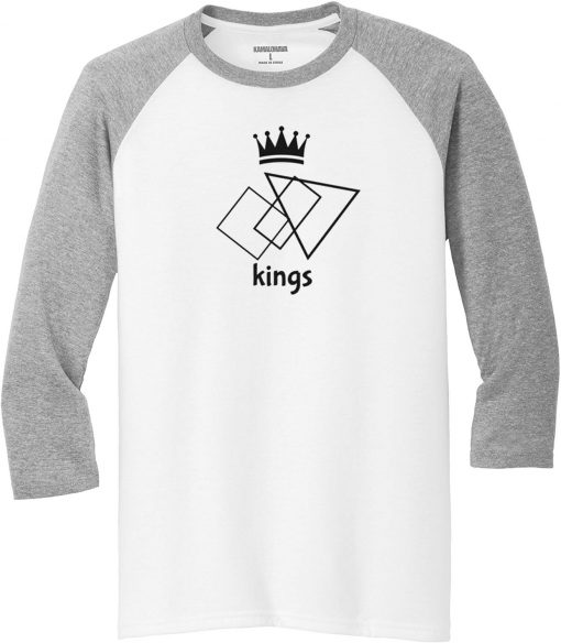 The Kings White Grey Raglan T shirts