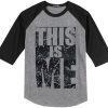 This Is Me Grey Black Raglan T Shirts