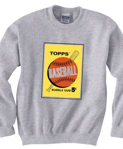 Topps Bubble Gum Card Grey Sweatshirts