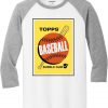 Topps Bubble Gum Card White Grey Raglan T shirts