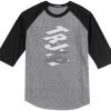 Truth Grey Black Raglan T shirts