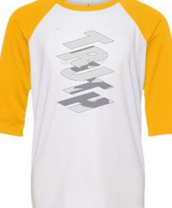 Truth White Yellow Raglan T shirts