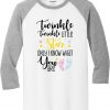 Twinkle Twinkle Little Star Keeper White Grey RaglanT shirts