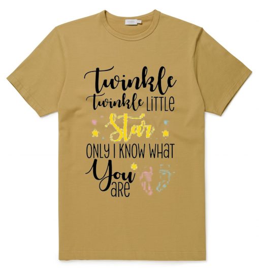 Twinkle Twinkle Little Star Keeper of the Gender Unisex Brown T shirts