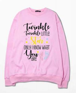 Twinkle Twinkle Little Star Keeper of the Gender Unisex Pink Sweatshirts