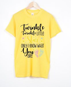 Twinkle Twinkle Little Star Keeper of the Gender Unisex Yellow T-Shirt