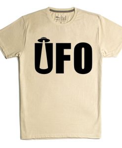 UFO Green Cream tshirts