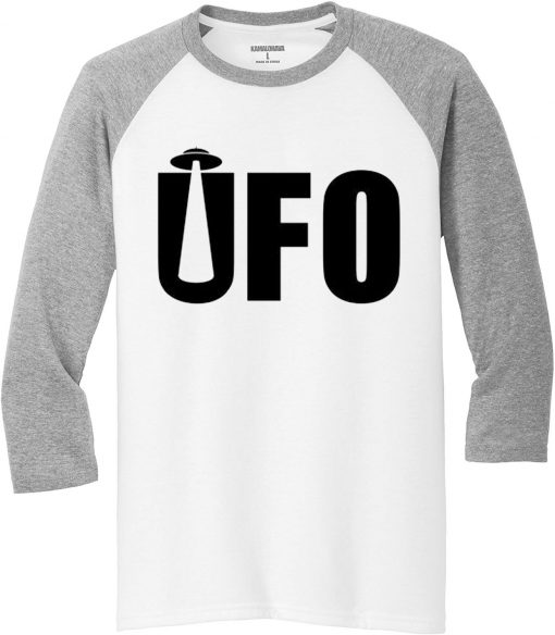 UFO White Grey Raglan T shirts