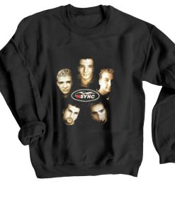 Vintage NSYNC Justin Timberlake Promo Tour Concert Black Sweatshirts