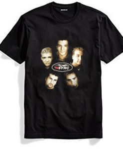 Vintage NSYNC Justin Timberlake Promo Tour Concert Black Tshirts