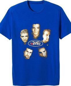 Vintage NSYNC Justin Timberlake Promo Tour Concert BlueTshirts