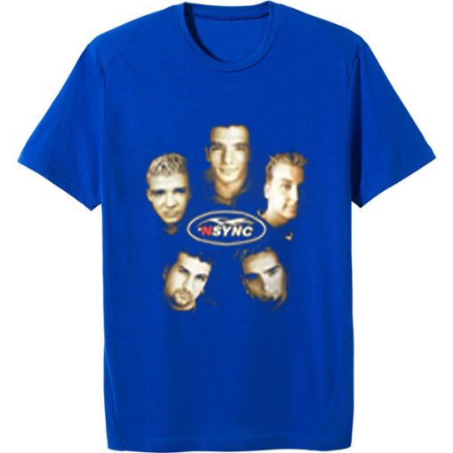 Vintage NSYNC Justin Timberlake Promo Tour Concert BlueTshirts