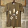 Vintage NSYNC Justin Timberlake Promo Tour Concert Brown Tshirts