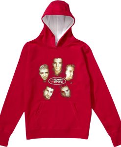 Vintage NSYNC Justin Timberlake Promo Tour Concert Red Hoodie