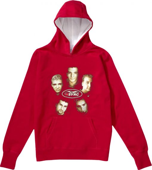 Vintage NSYNC Justin Timberlake Promo Tour Concert Red Hoodie