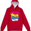 Wake Your Mind Up Red Hoodie