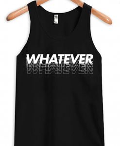 Whatever Black Tank Top