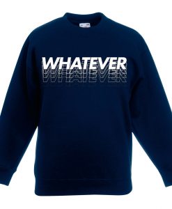 Whatever Blue Navy Hoodie