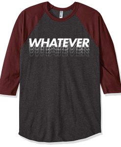 Whatever Grey Brown Raglan T shirts