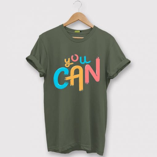 You Can Green Army T shirts