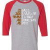 All Faster Than Dialing 911 Gun Men's Tactical Grey Red Raglan T shirts