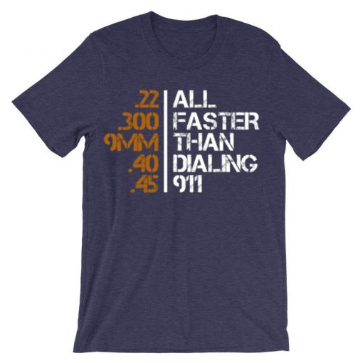 All Faster Than Dialing 911 Gun Men's Tactical PurpleT shirts