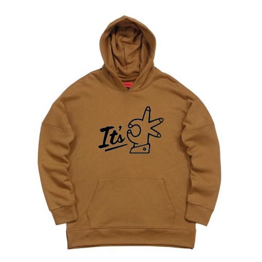 Its OK Brown Hoodie