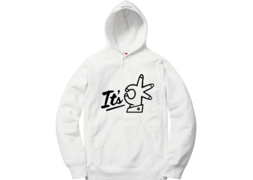 Its OK White Hoodie