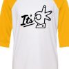 Its OK White Yellow RaglanT shirts