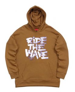 Ride The Wafe Brown Hoodie