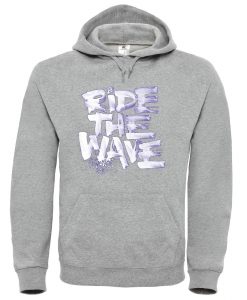 Ride The Wafe Grey Hoodie