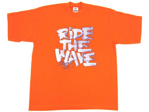 Ride The Wafe Orange T shirts