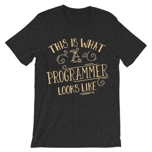 This Is What A Programmer Looks Like Grey AsphaltT shirts