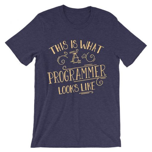 This Is What A Programmer Looks Like Purple T shirts